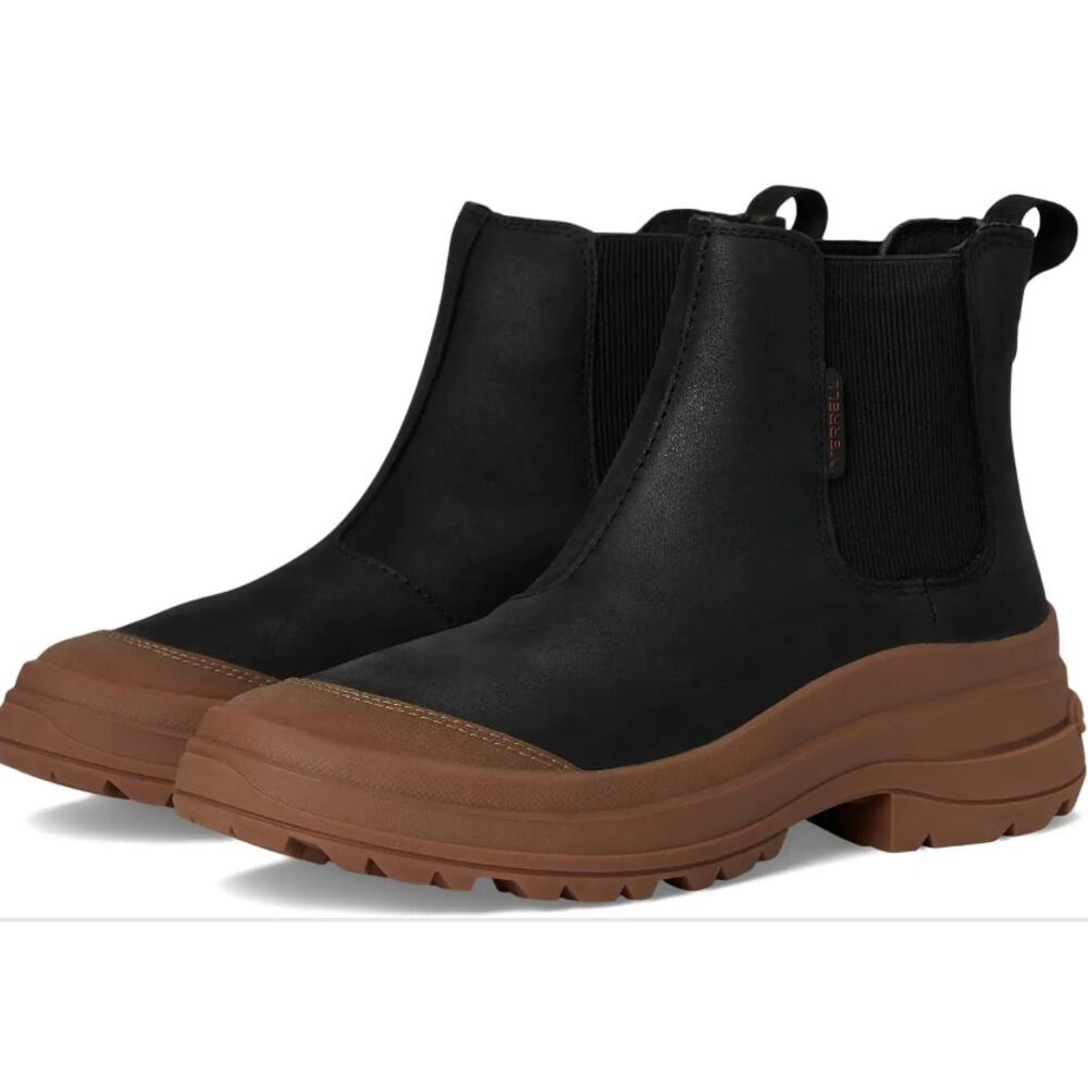 Merrell Women's Black Gum Harper Pull On Waterproof Chukka Boots Size 8